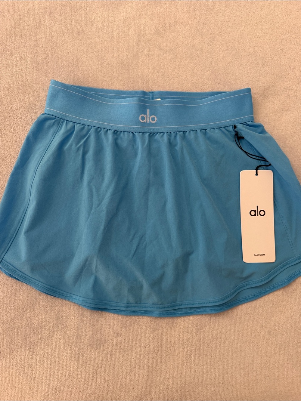 ALO Match Point Tennis Skirt in Azure Blue- Small NWT